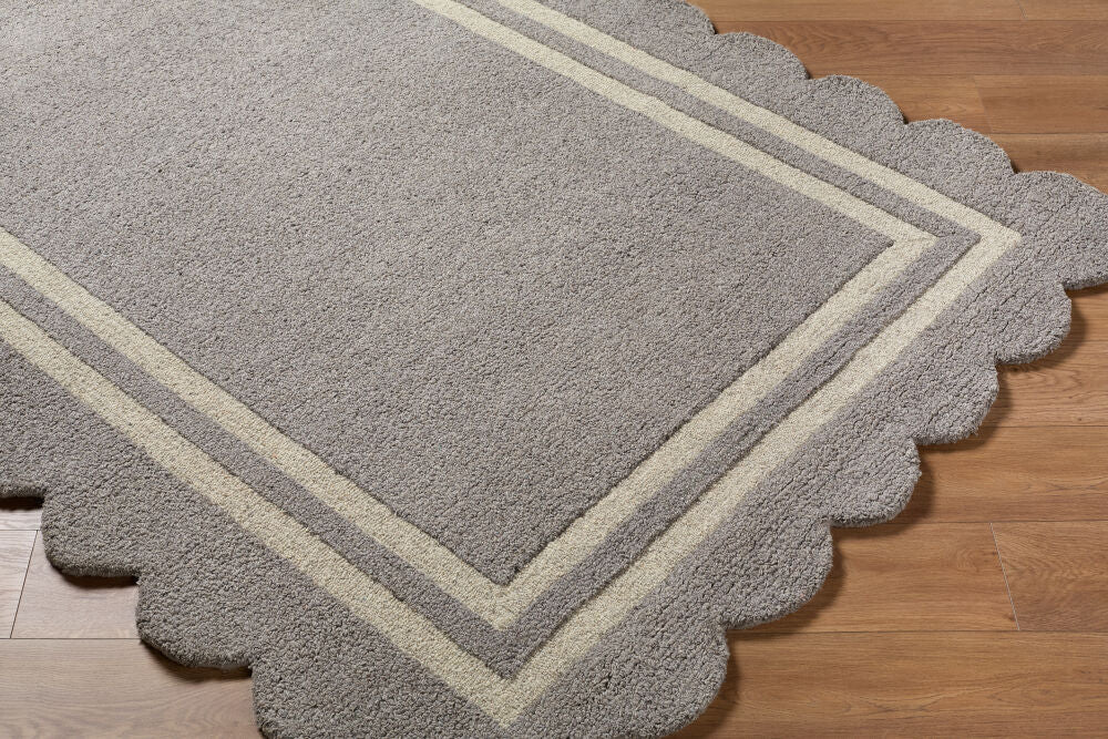 Scalloped Handmade Rug SCP-2304 - corner