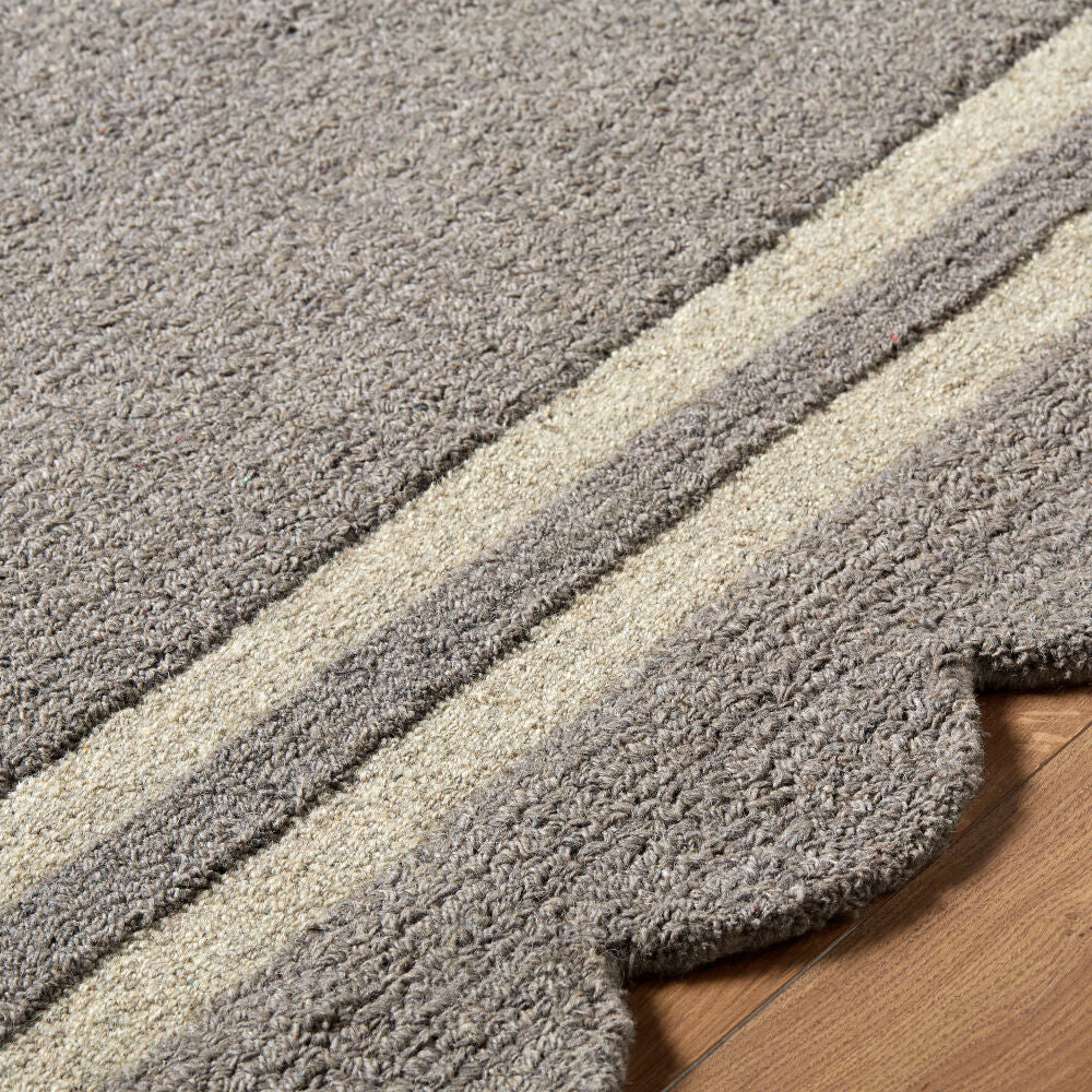 Scalloped Handmade Rug SCP-2304 - texture