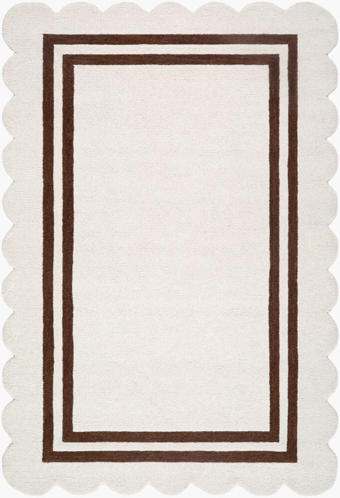 Scalloped Handmade Rug SCP-2305 - 10' x 14'