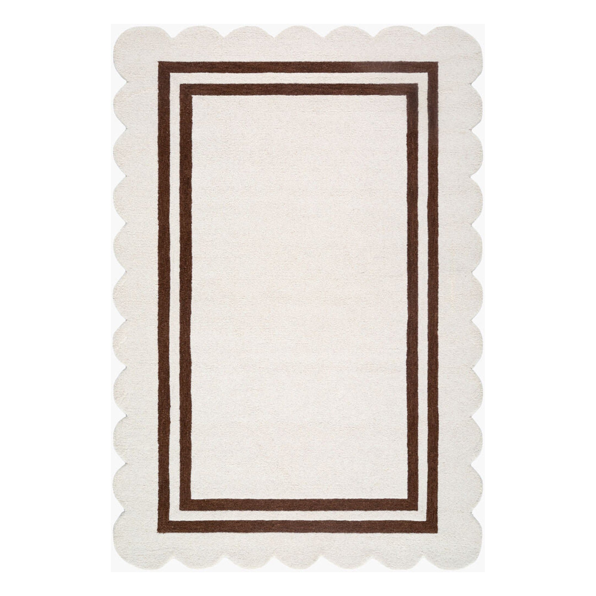 Scalloped Handmade Rug SCP-2305 - 10' x 14'