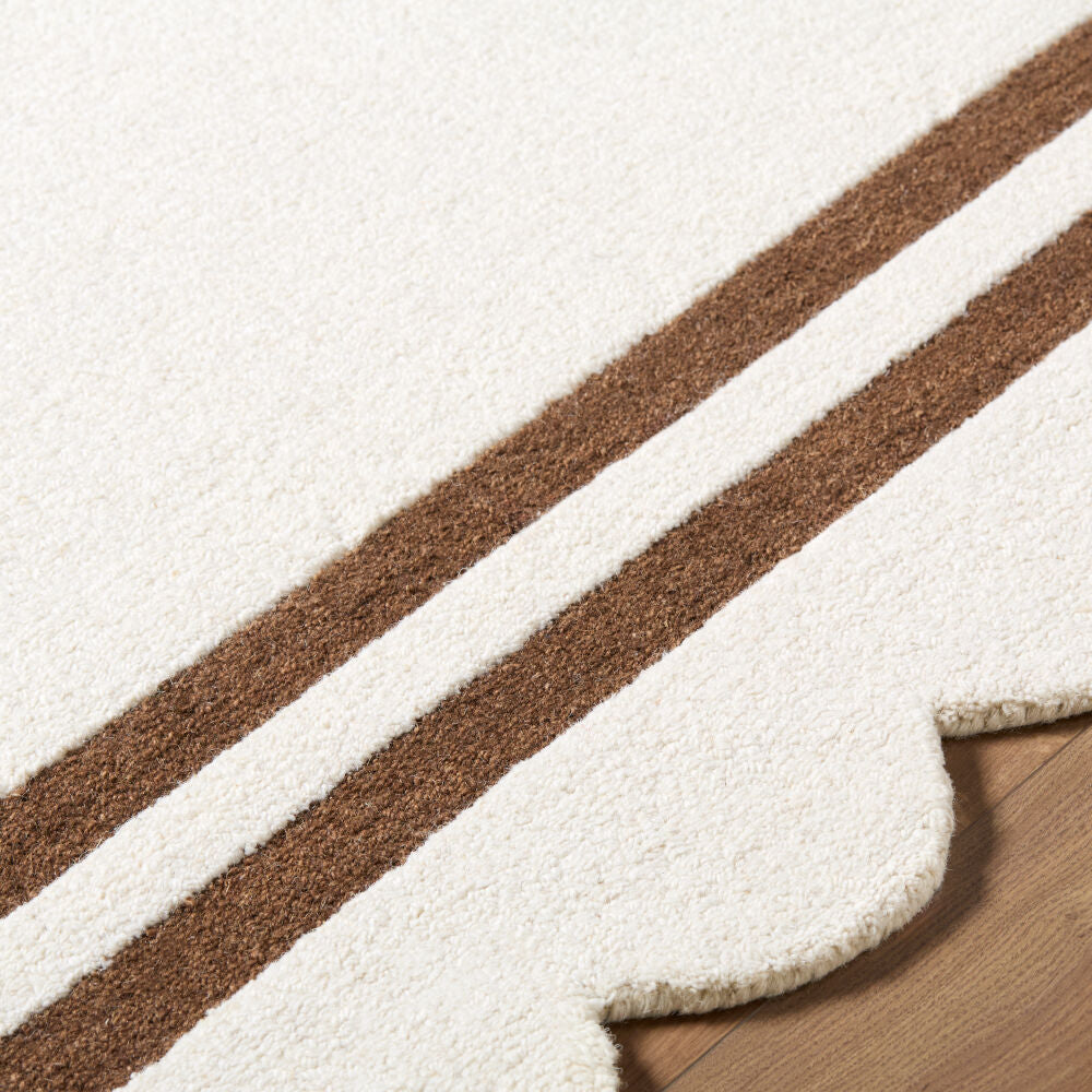 Scalloped Handmade Rug SCP-2305 - texture