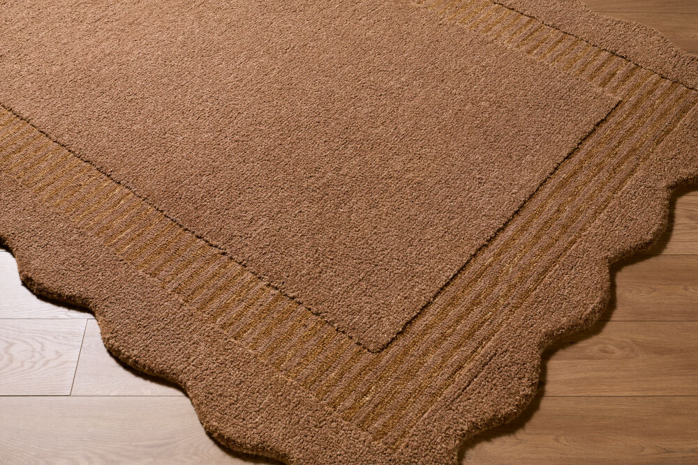 Scalloped Handmade Rug SCP-2306 - corner