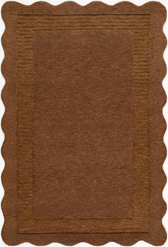 Scalloped Handmade Rug SCP-2306 - 10' x 14'