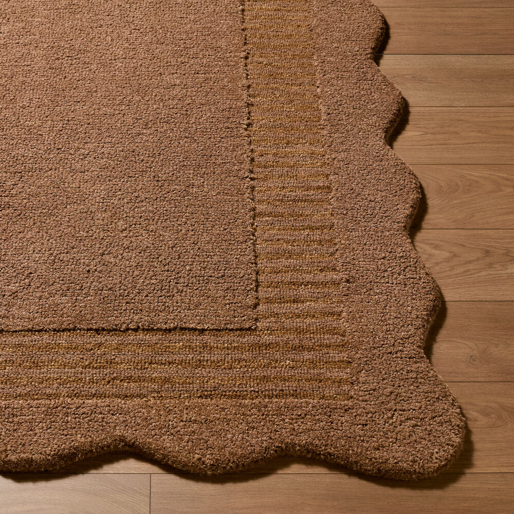 Scalloped Handmade Rug SCP-2306 - front