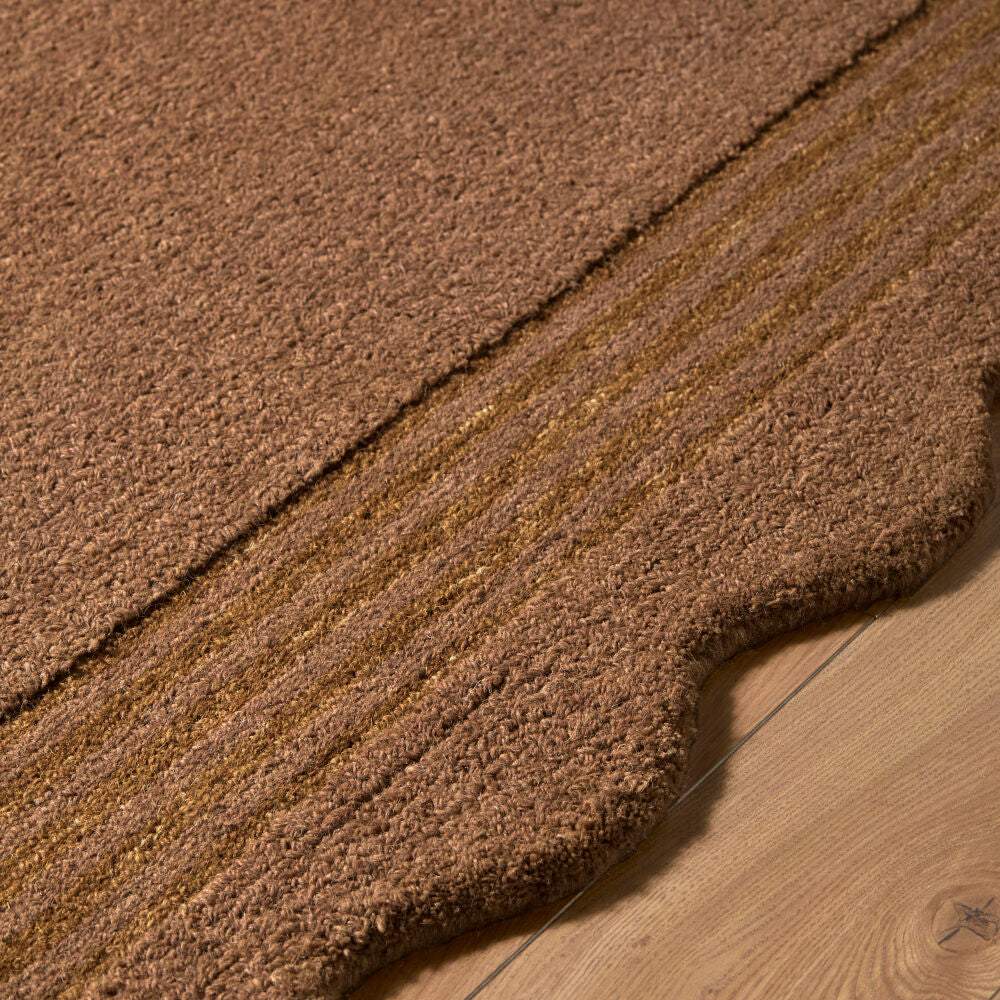 Scalloped Handmade Rug SCP-2306 - texture