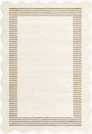 Scalloped Handmade Rug SCP-2307 - 10' x 14'