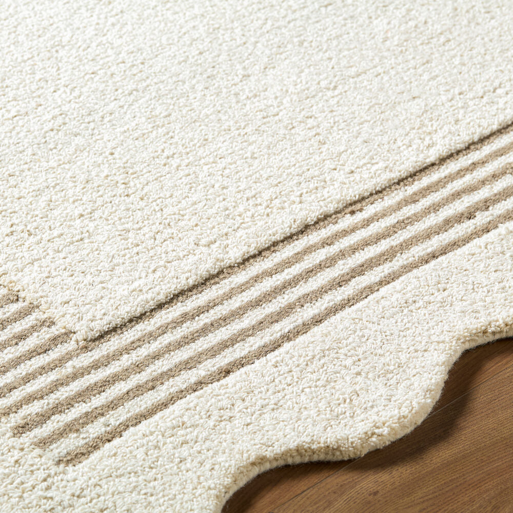 Scalloped Handmade Rug SCP-2307 - texture