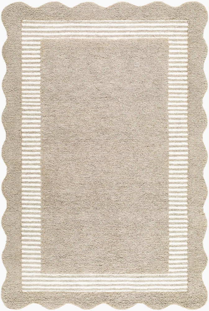 Scalloped Handmade Rug SCP-2309 - 10' x 14'