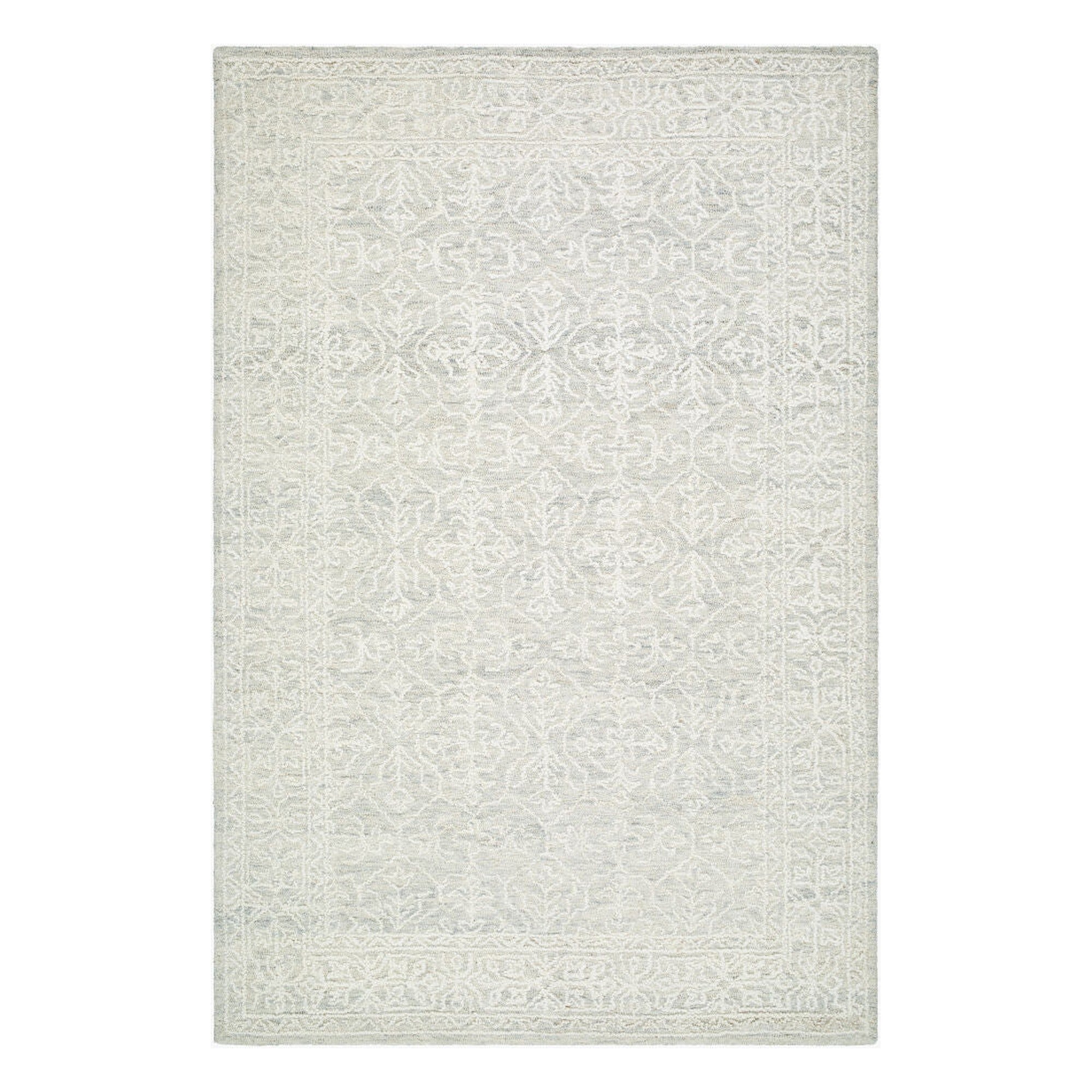 Sicily Seafoam/White Handmade Rug - 2' x 3'