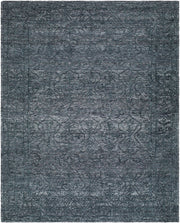 Sicily Charcoal/Deep Teal Handmade Rug - 2' x 3'