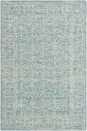 Sicily Ice Blue/White Handmade Rug - 2' x 3'