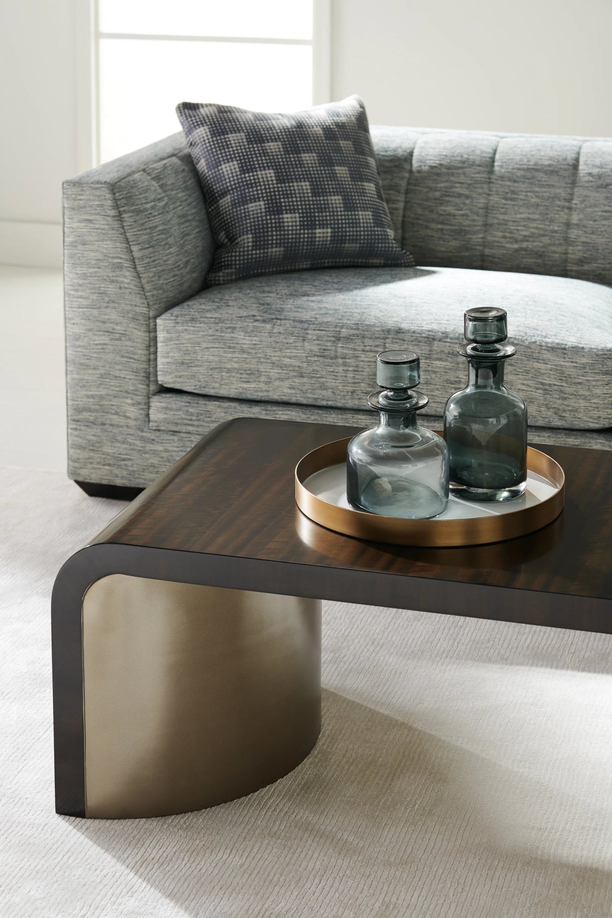 Streamline Cocktail Table Aged Bourbon 66" by Caracole - view 3
