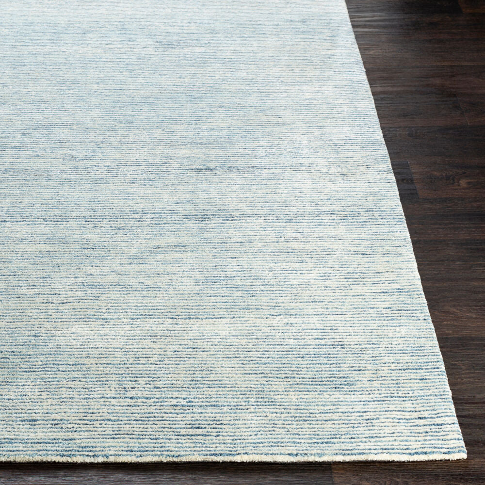 Strada Blue/Ice Blue Handmade Rug - front