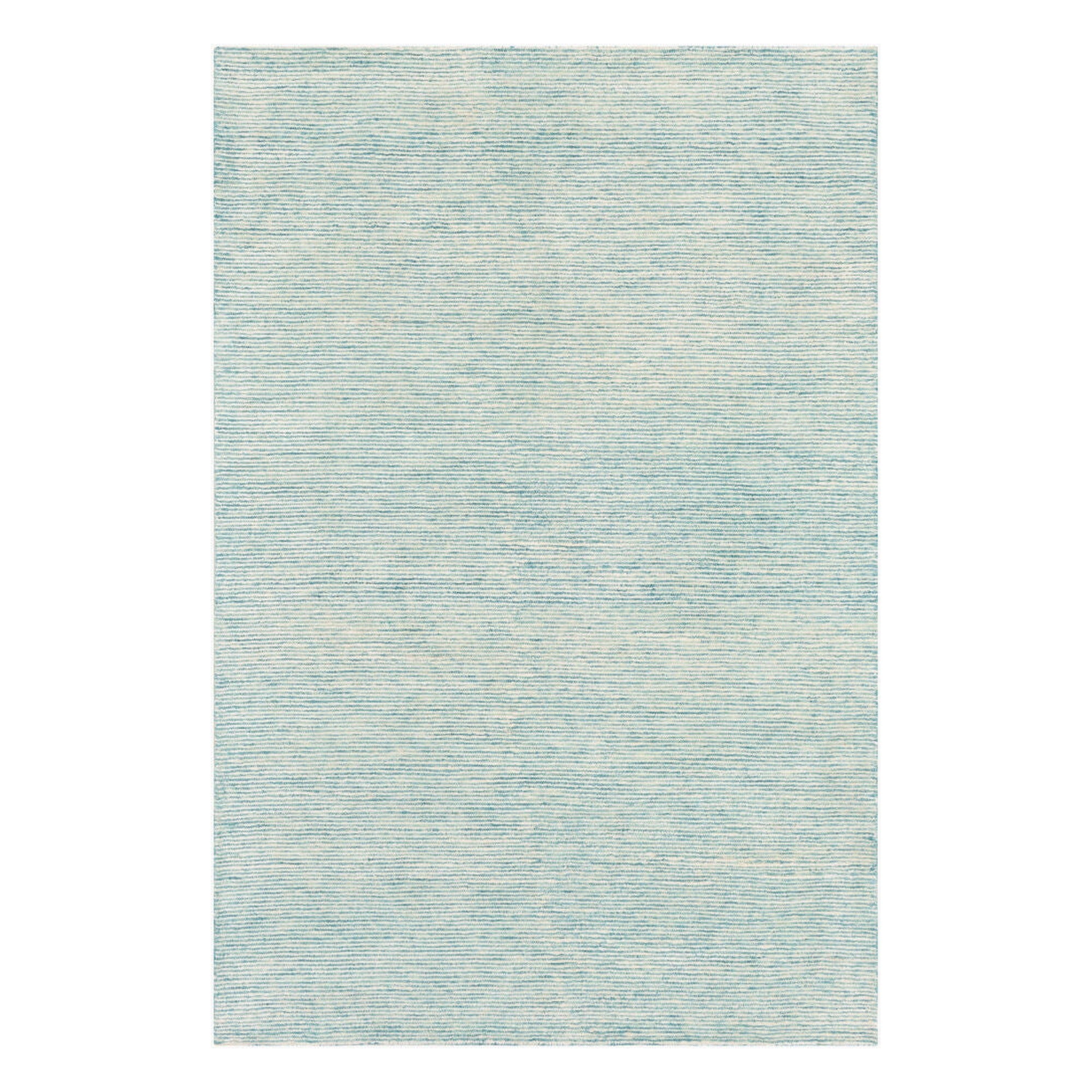 Strada Aqua/Ice Blue Handmade Rug - 2' x 3'