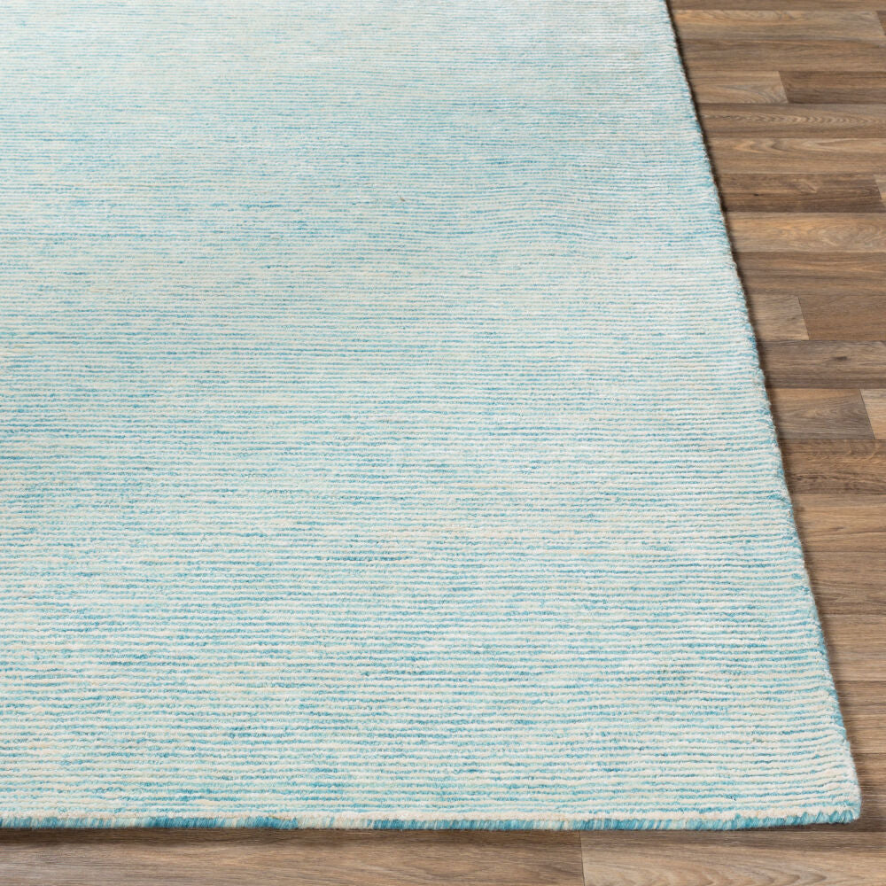 Strada Aqua/Ice Blue Handmade Rug - front