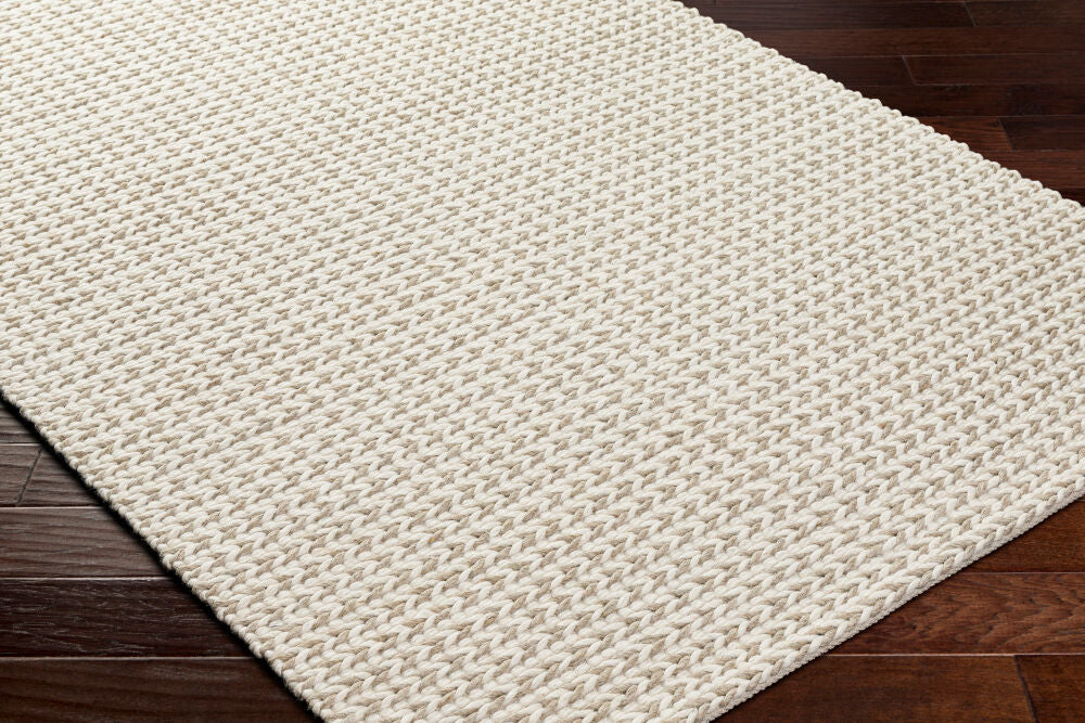 Sundance Ivory/Tan Handmade Rug - corner