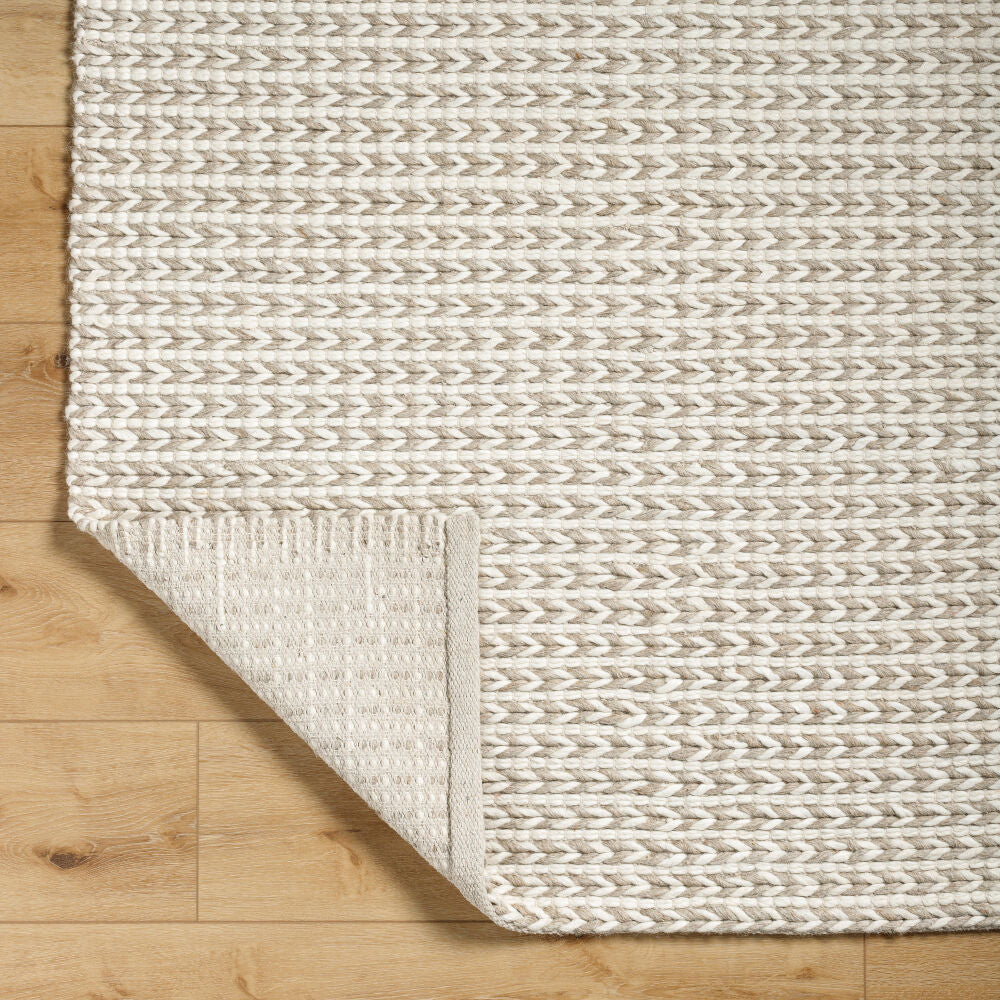 Sundance Ivory/Tan Handmade Rug - fold
