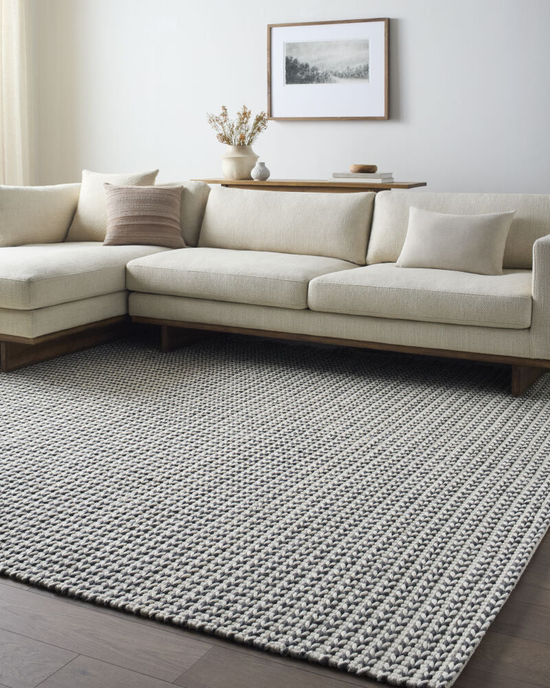 Sundance Black/Ivory Handmade Rug - roomscene