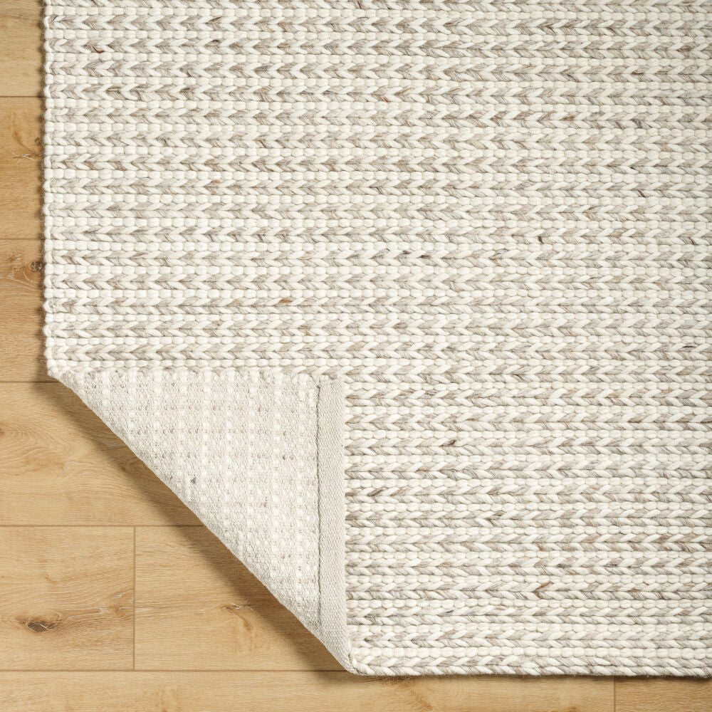 Sundance Beige/Ivory Handmade Rug - fold