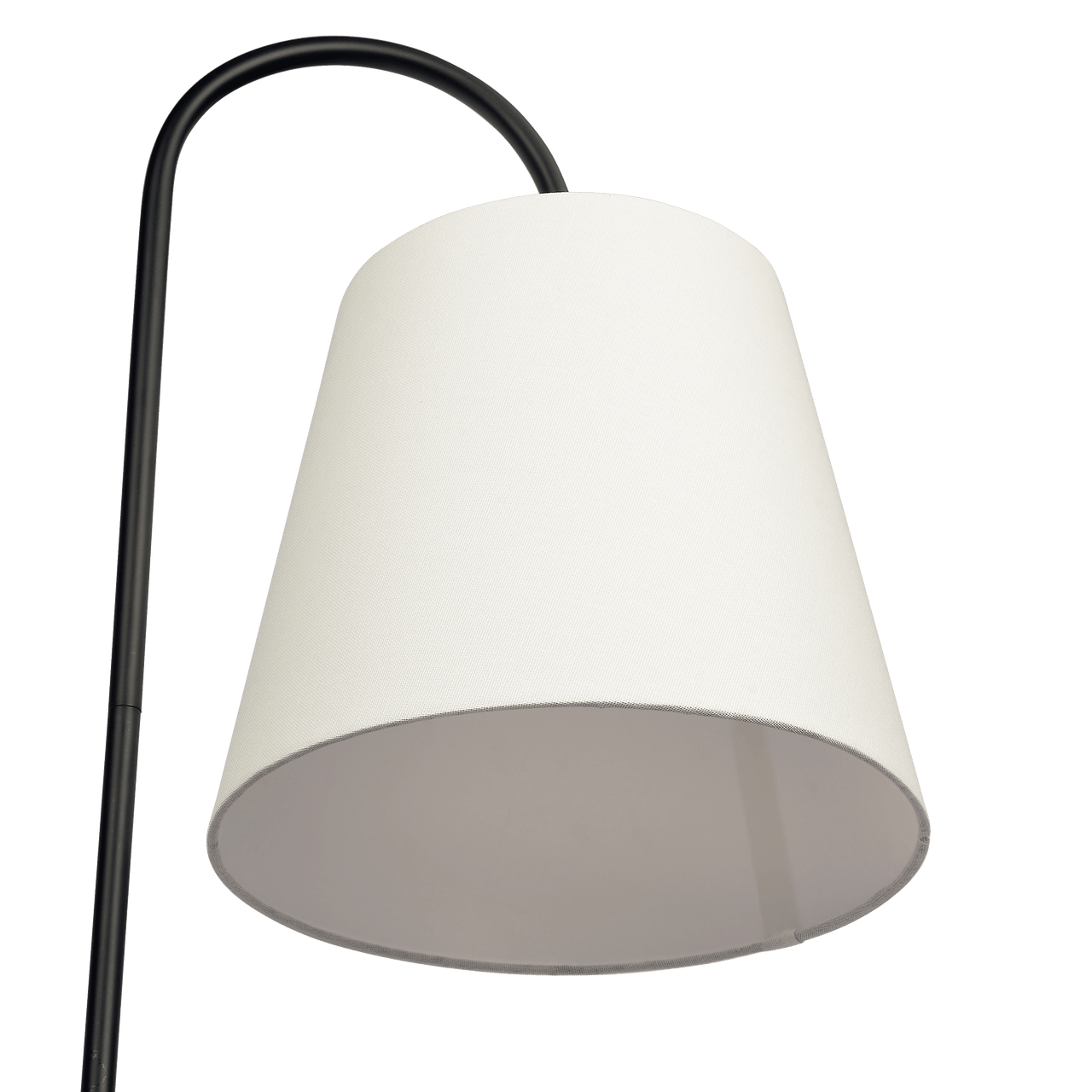 Seoul Black Floor Lamp with Rotary Switch Wood Table Metal Base