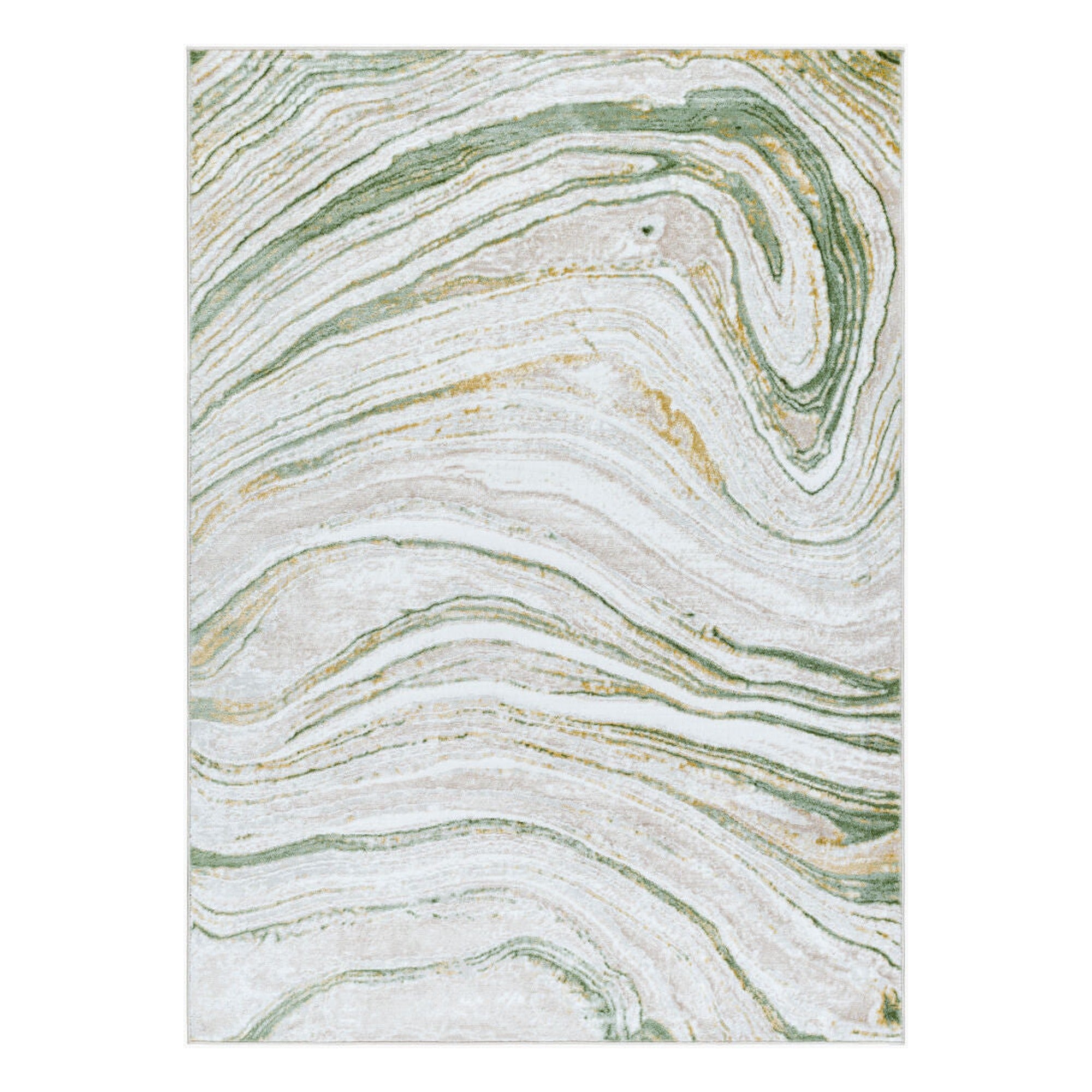 San Francisco Ivory/Taupe Machine Woven Rug SFO-2307 - 5'3" x 7'