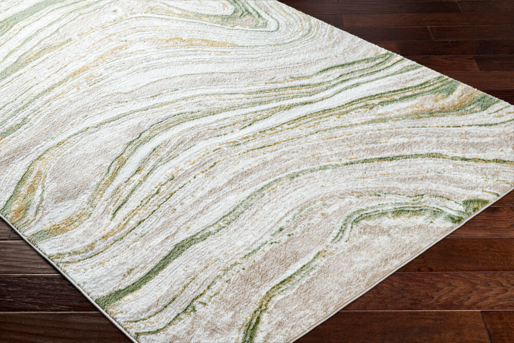 San Francisco Ivory/Taupe Machine Woven Rug SFO-2307 - corner