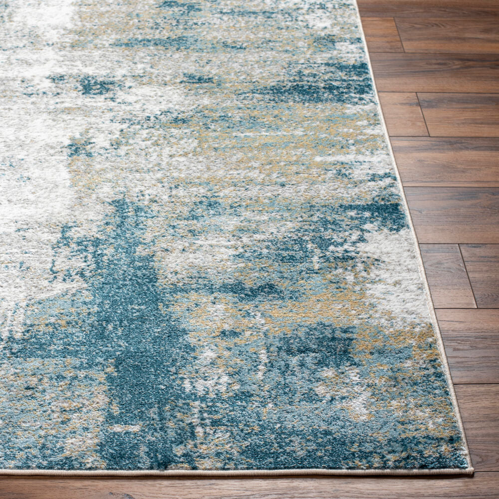 San Francisco Blue/Tan Machine Woven Rug SFO-2308 - front