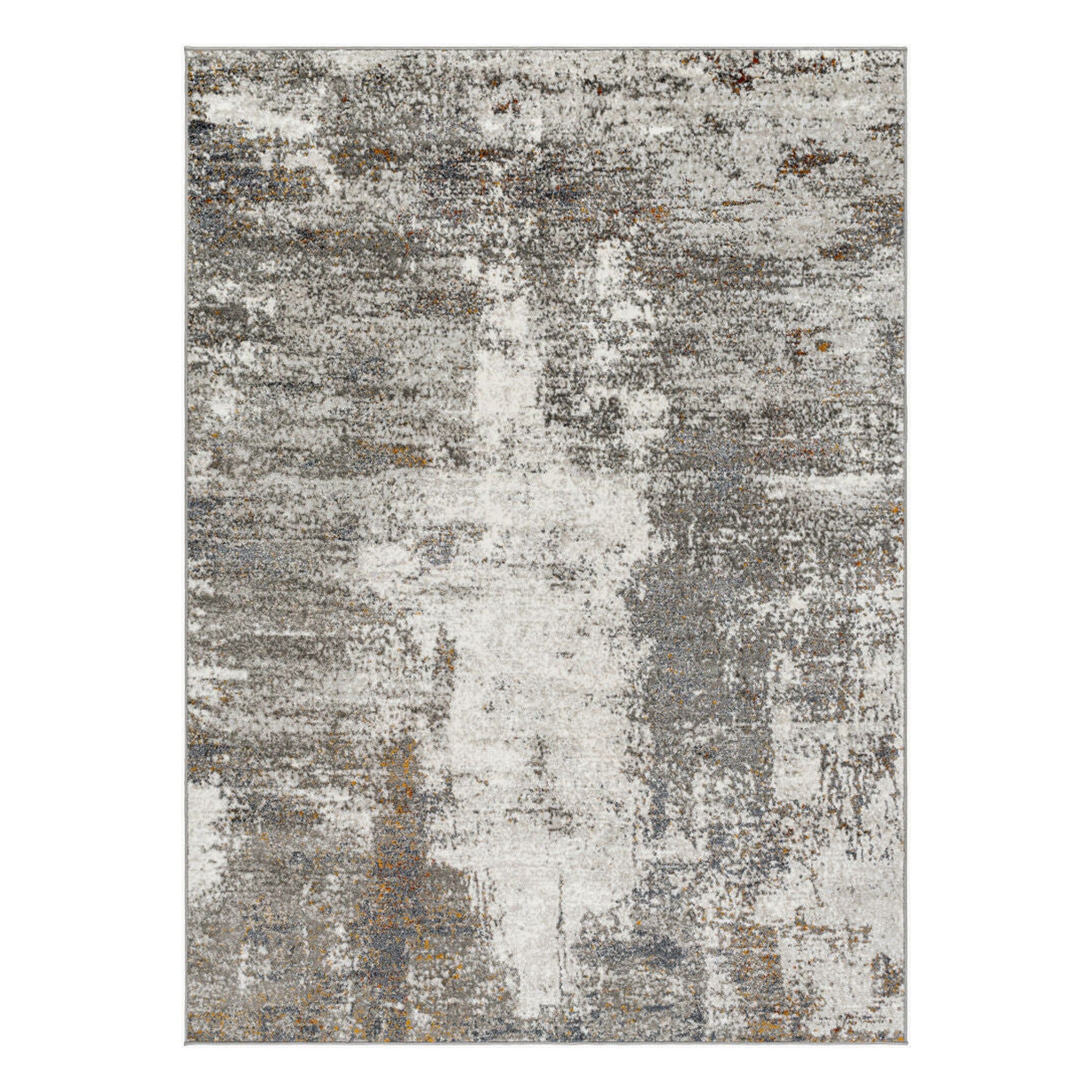San Francisco Black/Tan Machine Woven Rug - 5'3" x 7'