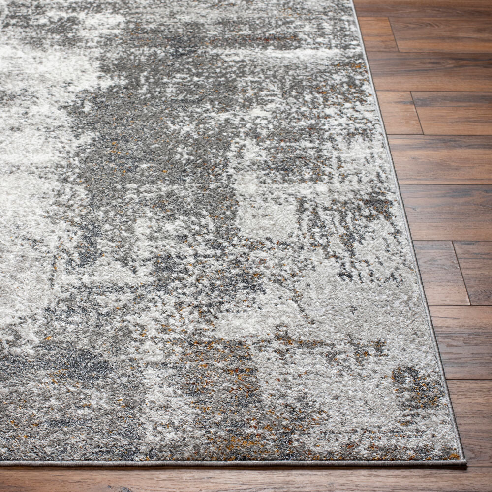 San Francisco Black/Tan Machine Woven Rug - front