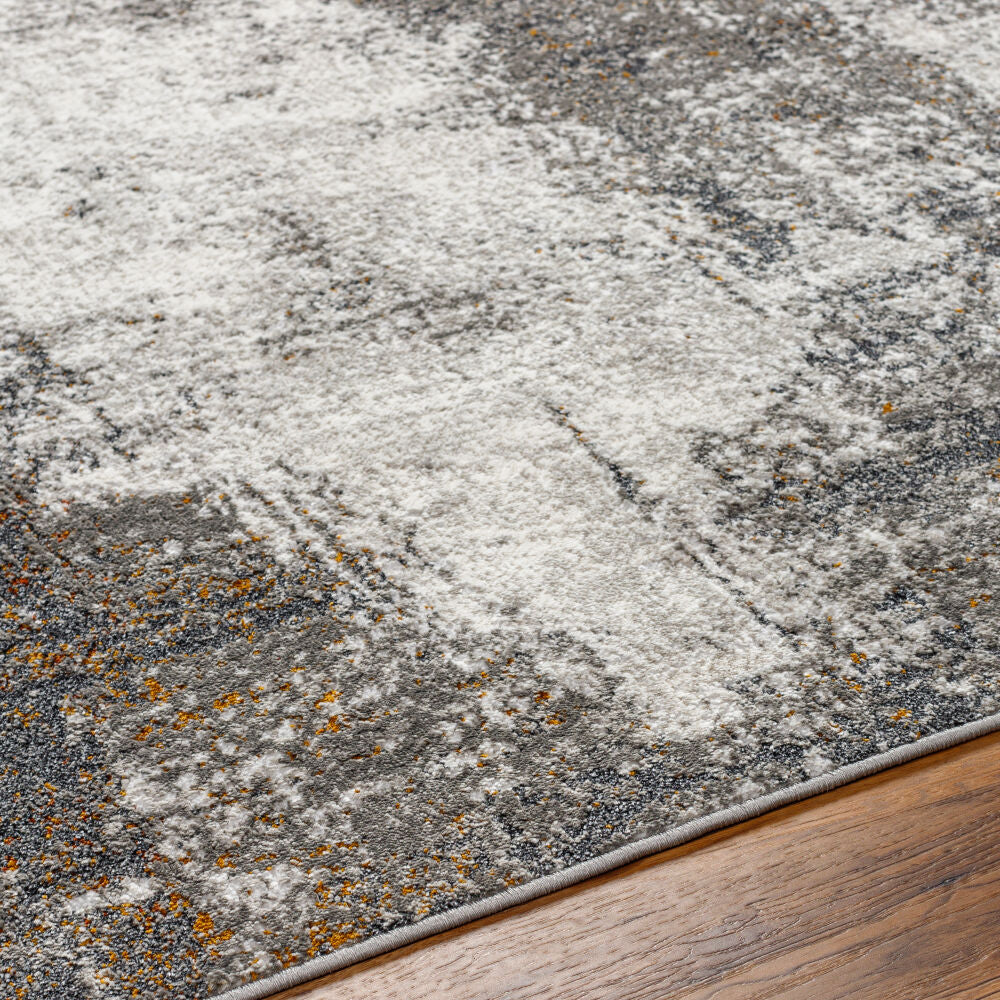 San Francisco Black/Tan Machine Woven Rug - texture