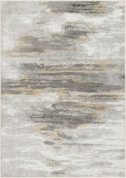 San Francisco Ivory/Tan Machine Woven Rug - 5'3" x 7'