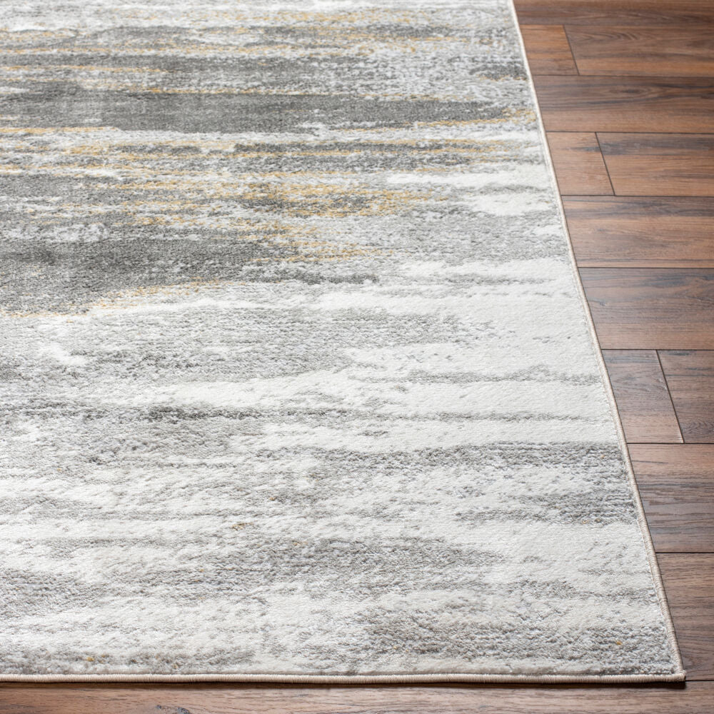 San Francisco Ivory/Tan Machine Woven Rug - front