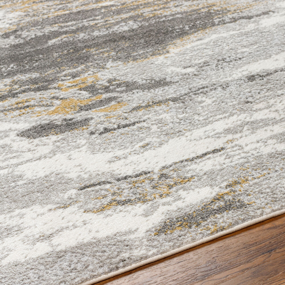 San Francisco Ivory/Tan Machine Woven Rug - texture