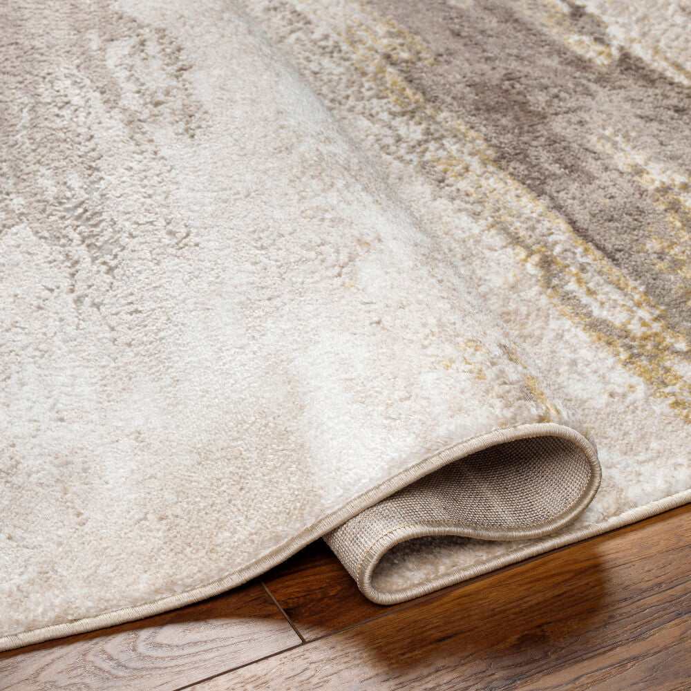 San Francisco Ivory/Taupe Machine Woven Rug SFO-2313 - fold