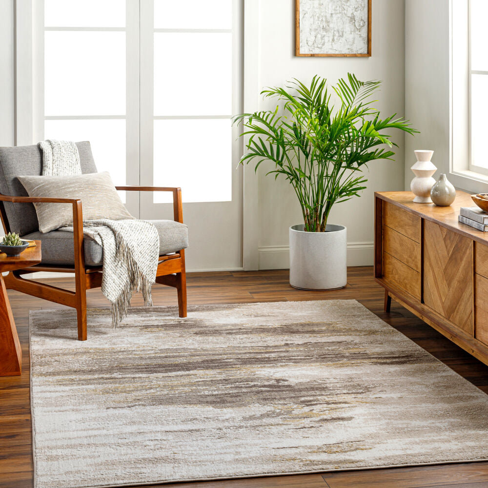 San Francisco Ivory/Taupe Machine Woven Rug SFO-2313 - roomscene