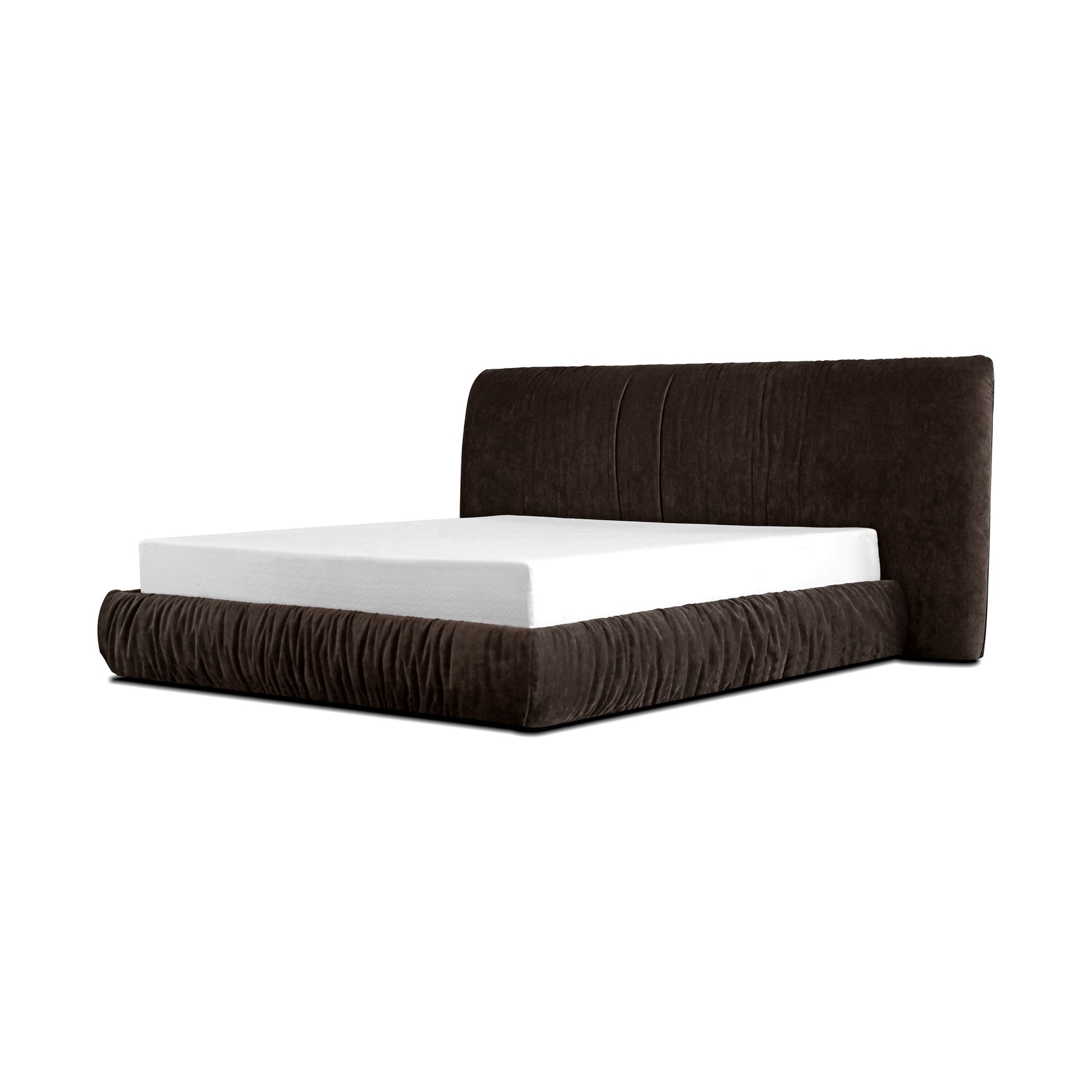SHAR PEI Upholstered Storage Bed in Coffee Bean by Mobital - image 1