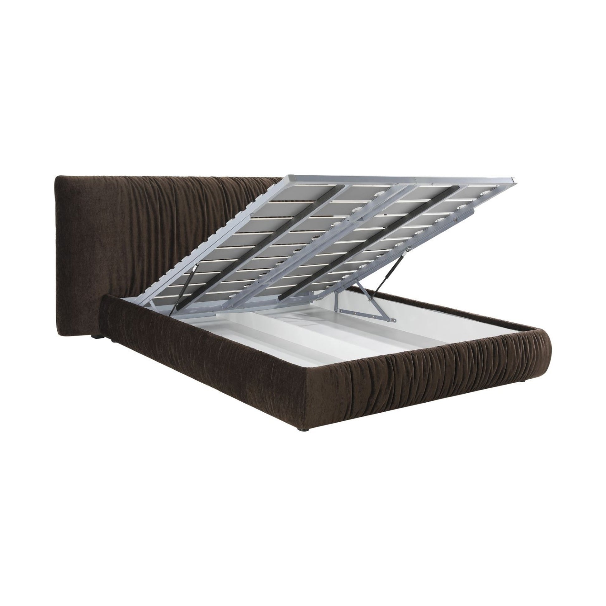 SHAR PEI Upholstered Storage Bed in Coffee Bean by Mobital - image 5