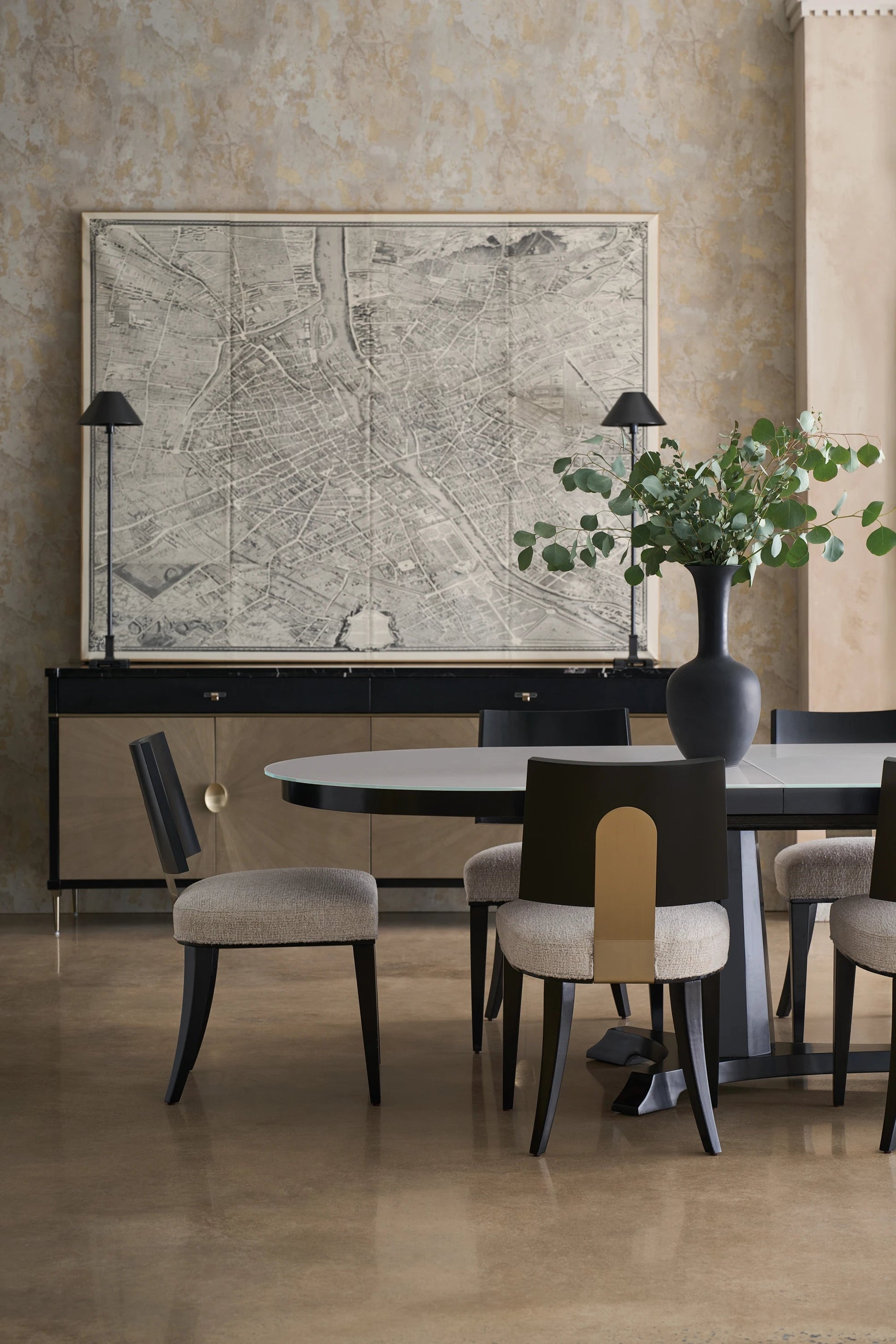 Bordeaux Almost Black Dining Table 90" by Caracole - view 3