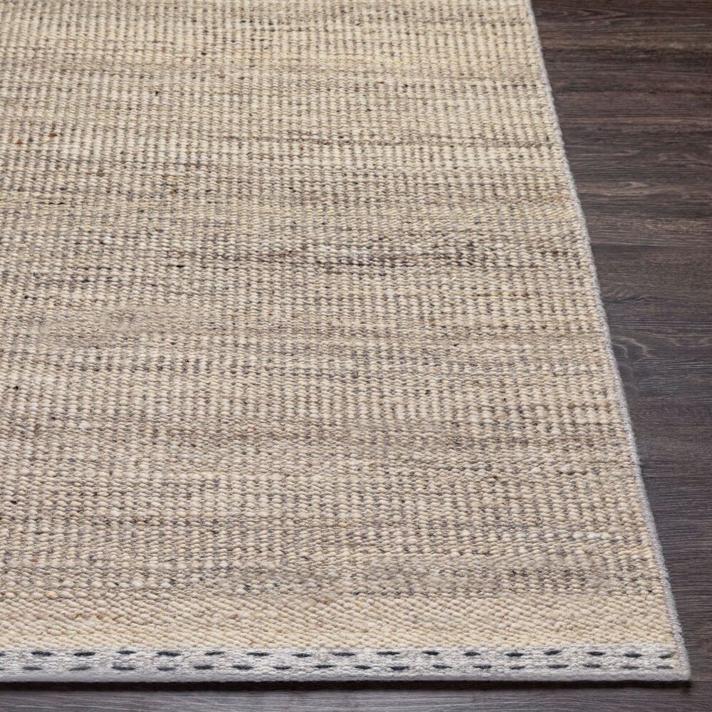 Sadie Brown/Tan Handmade Rug - front