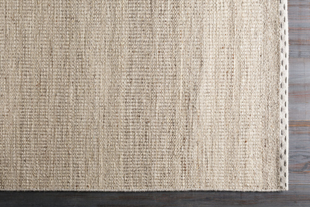 Sadie Brown/Tan Handmade Rug - overhead