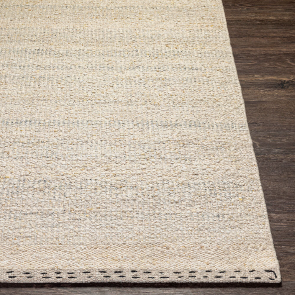 Sadie Charcoal/Light Beige Handmade Rug - front