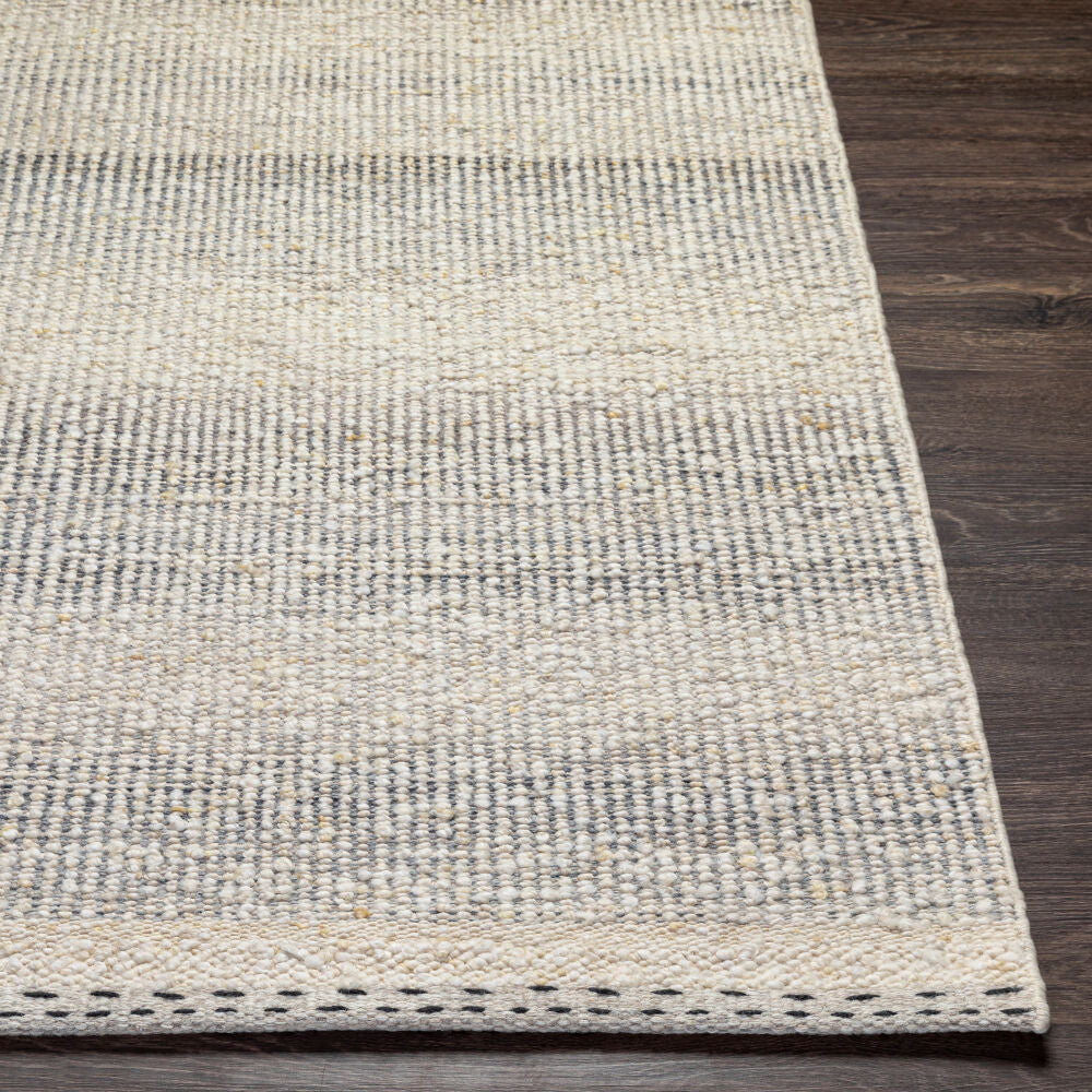 Sadie Cream/Tan Handmade Rug - front