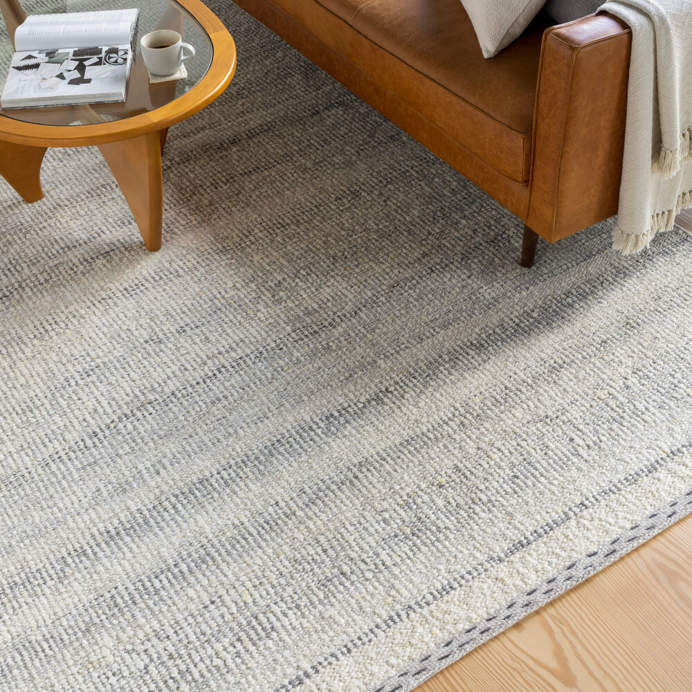 Sadie Cream/Tan Handmade Rug - roomscene