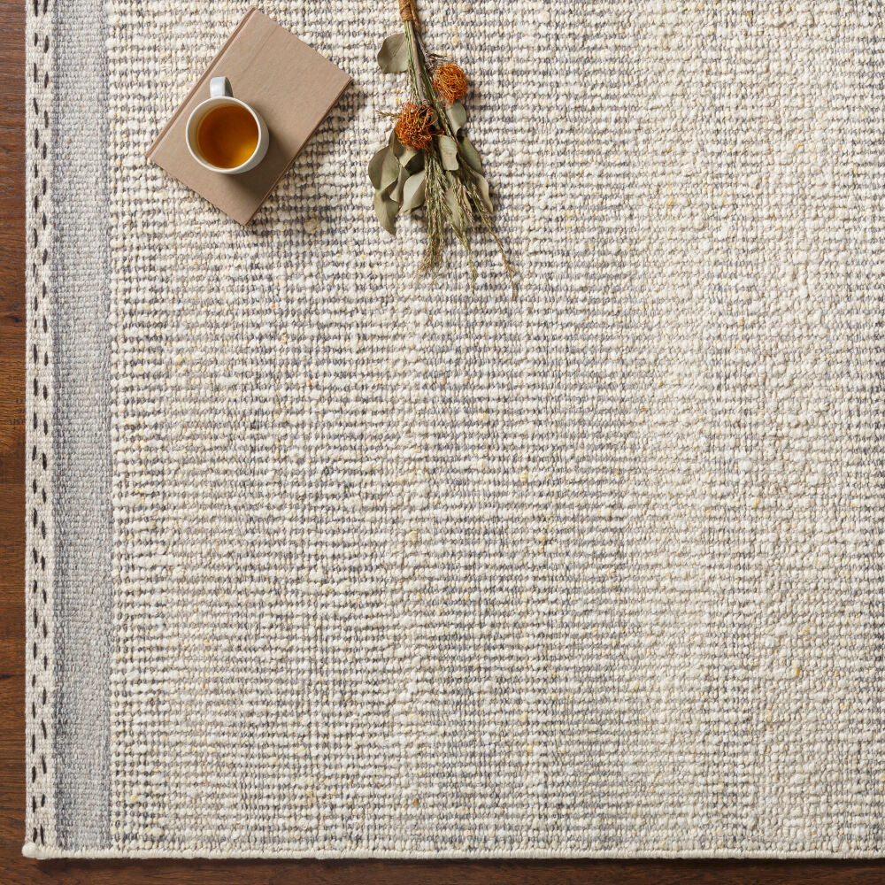 Sadie Cream/Tan Handmade Rug - styleshot