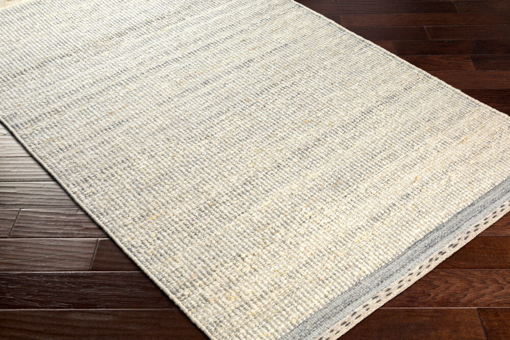 Sadie Charcoal/Medium Gray Handmade Rug SID-2303 - corner