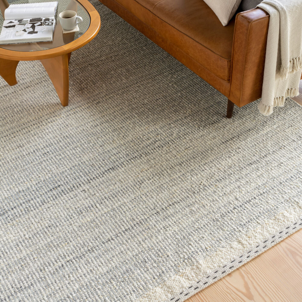 Sadie Charcoal/Medium Gray Handmade Rug SID-2303 - roomscene