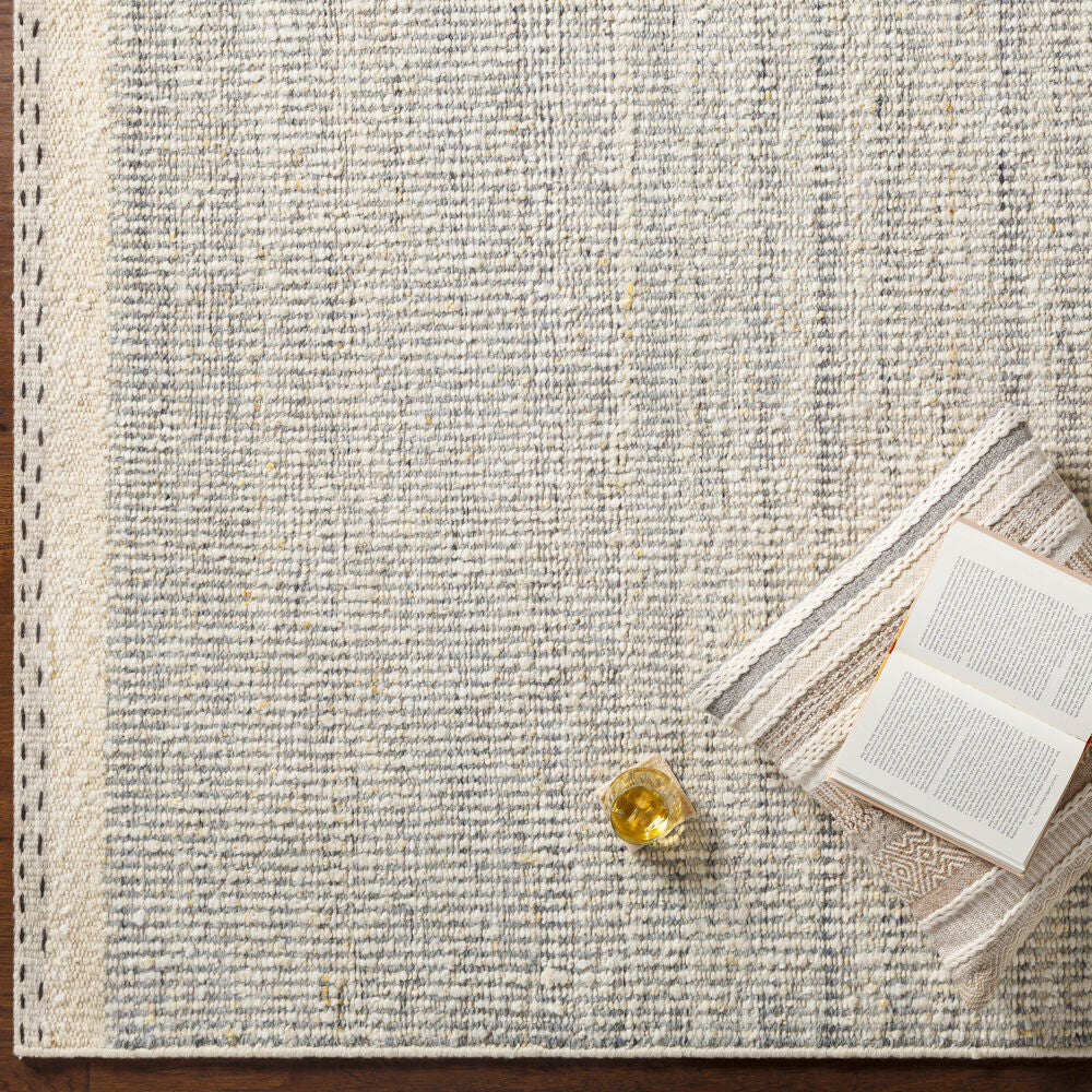 Sadie Charcoal/Medium Gray Handmade Rug SID-2303 - styleshot