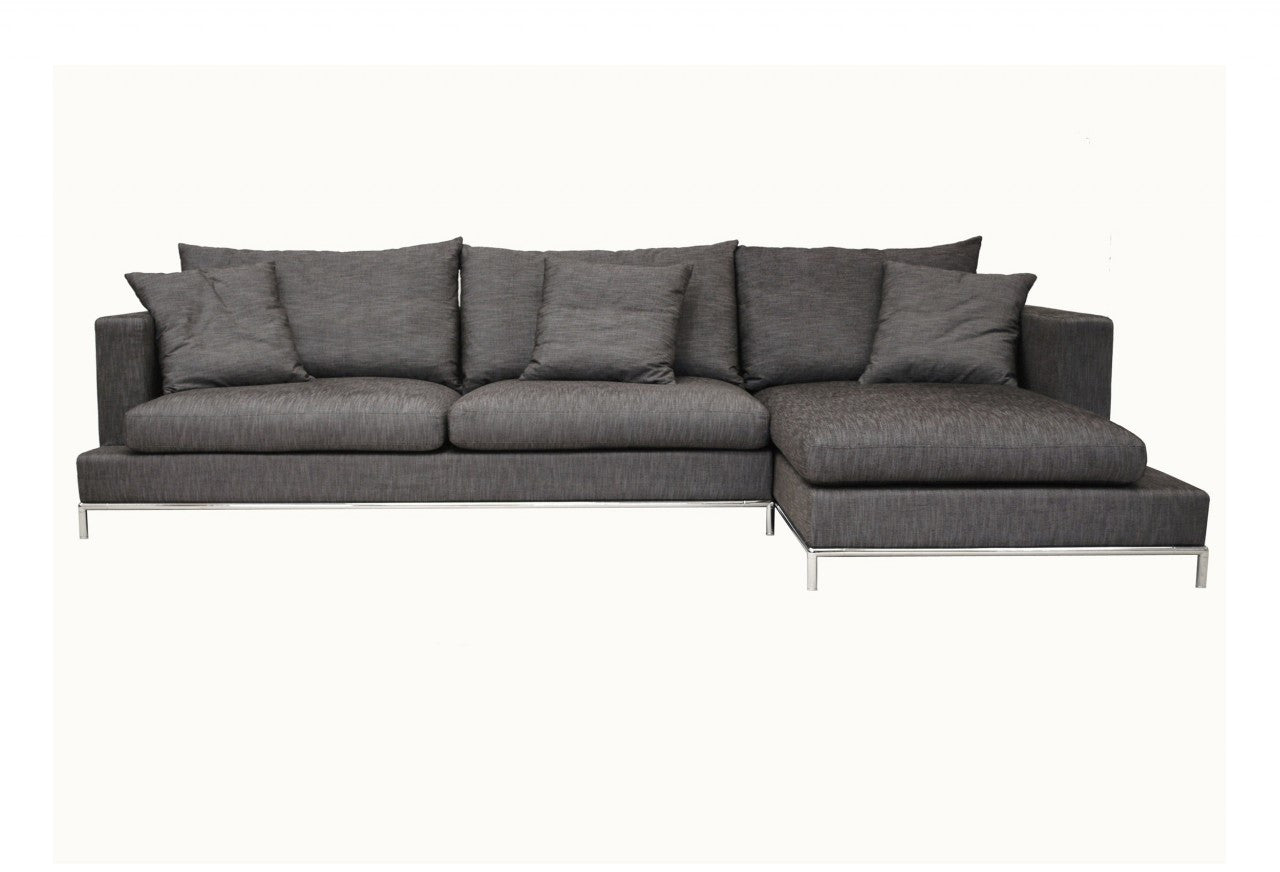 Soho Concept Simena Sectional Sofa GREY BROWNIE