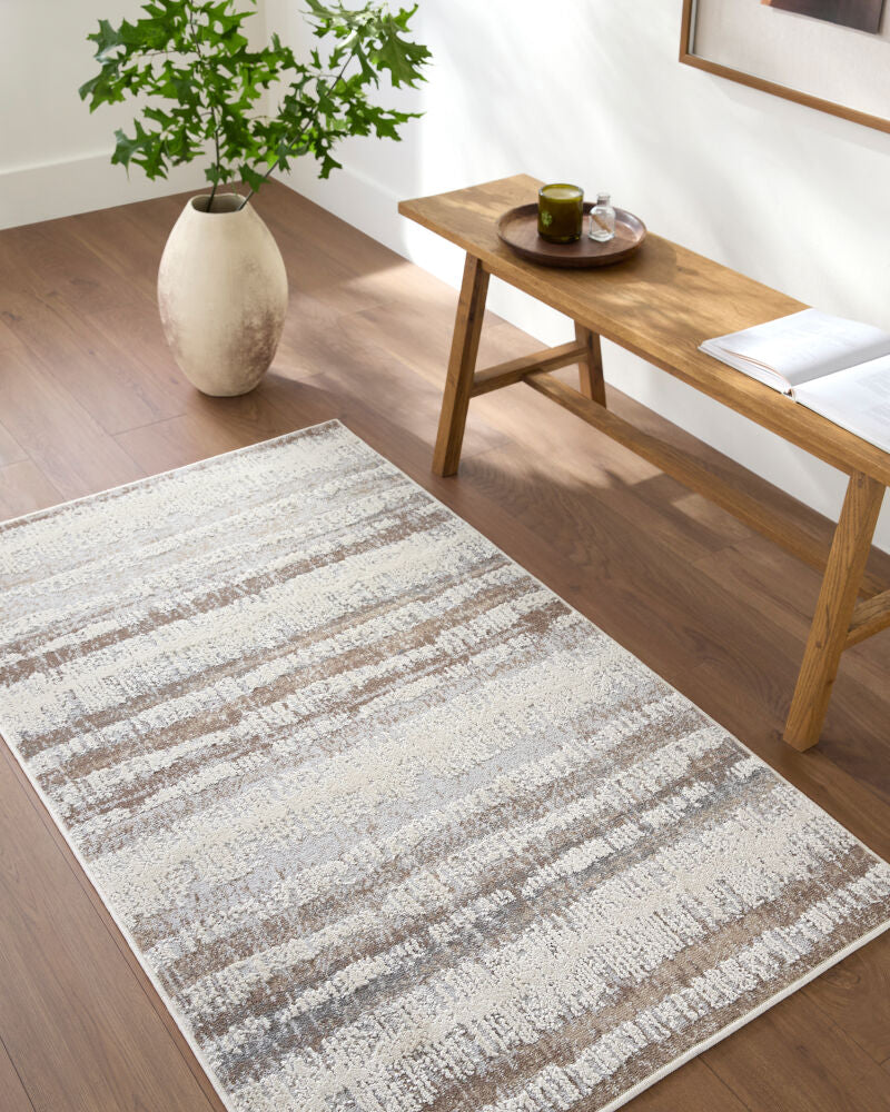 Siyah Gray/White Machine Woven Rug SIY-2314 - styleshot