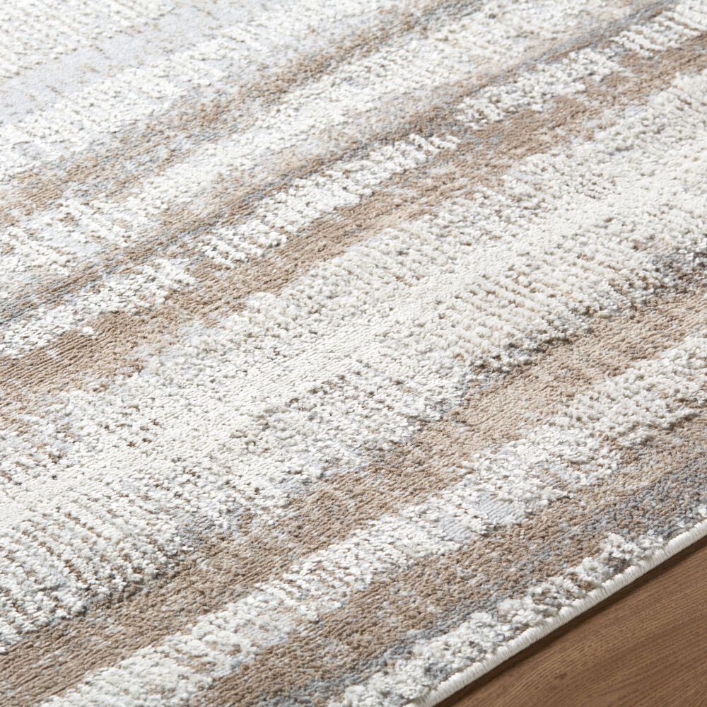 Siyah Gray/White Machine Woven Rug SIY-2314 - texture